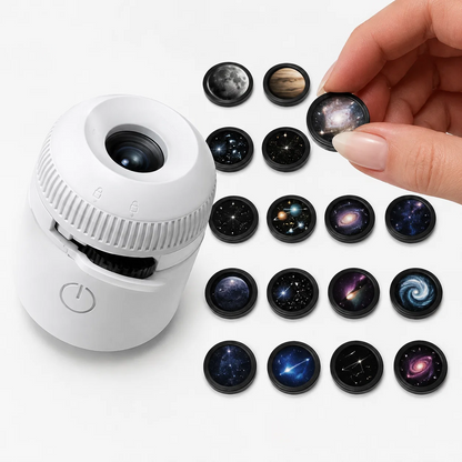 2-in-1 Galaxy Projector with Starry Sky Design and Night Light